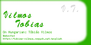 vilmos tobias business card